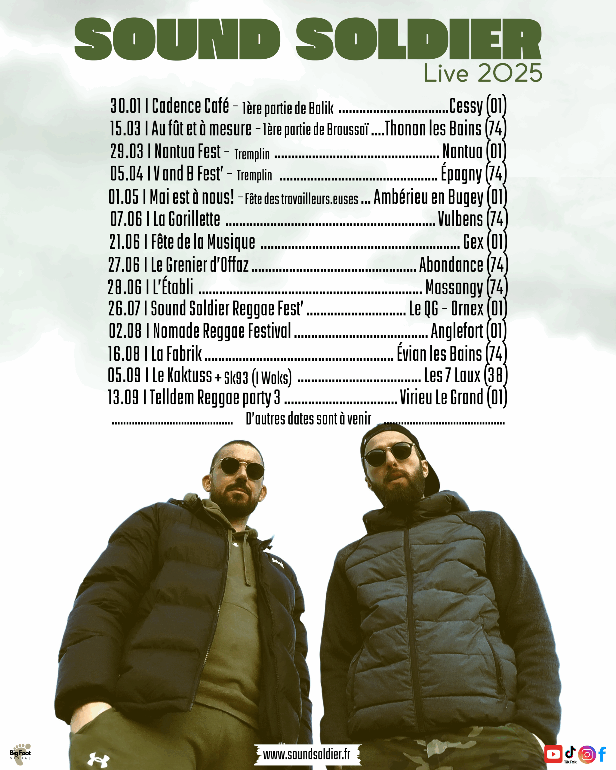 Dates de concerts 2025